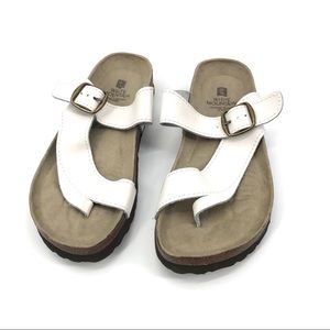 White Mountain Carley Leather Sandals sz 6
